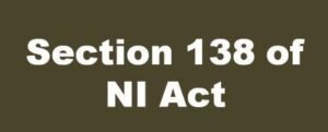 section 138 of NI Act